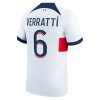 Maillot de Supporter Paris Saint-Germain Verratti 6 Extérieur 2023-24 Pour Homme